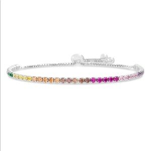 Lesa Michelle Rainbow & Sterling Silver Bracelet